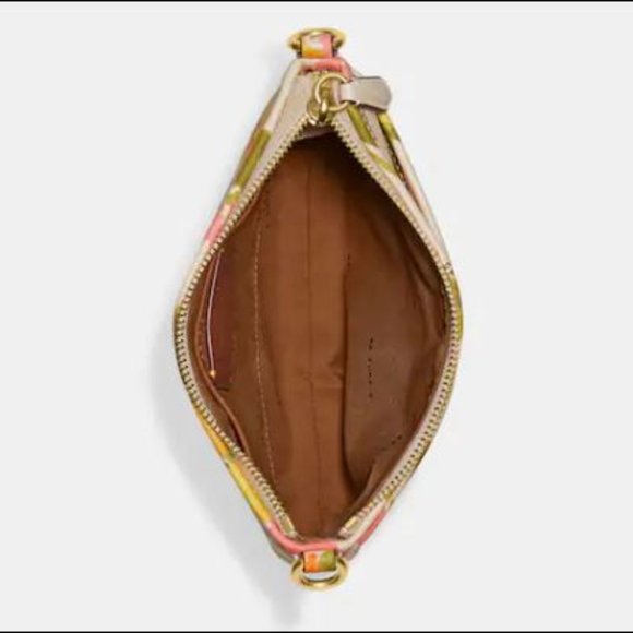 COACH Kitt Messenger Crossbody with Floral Print & Gold Flecks Bonnie Cashin - Picture 9 of 13